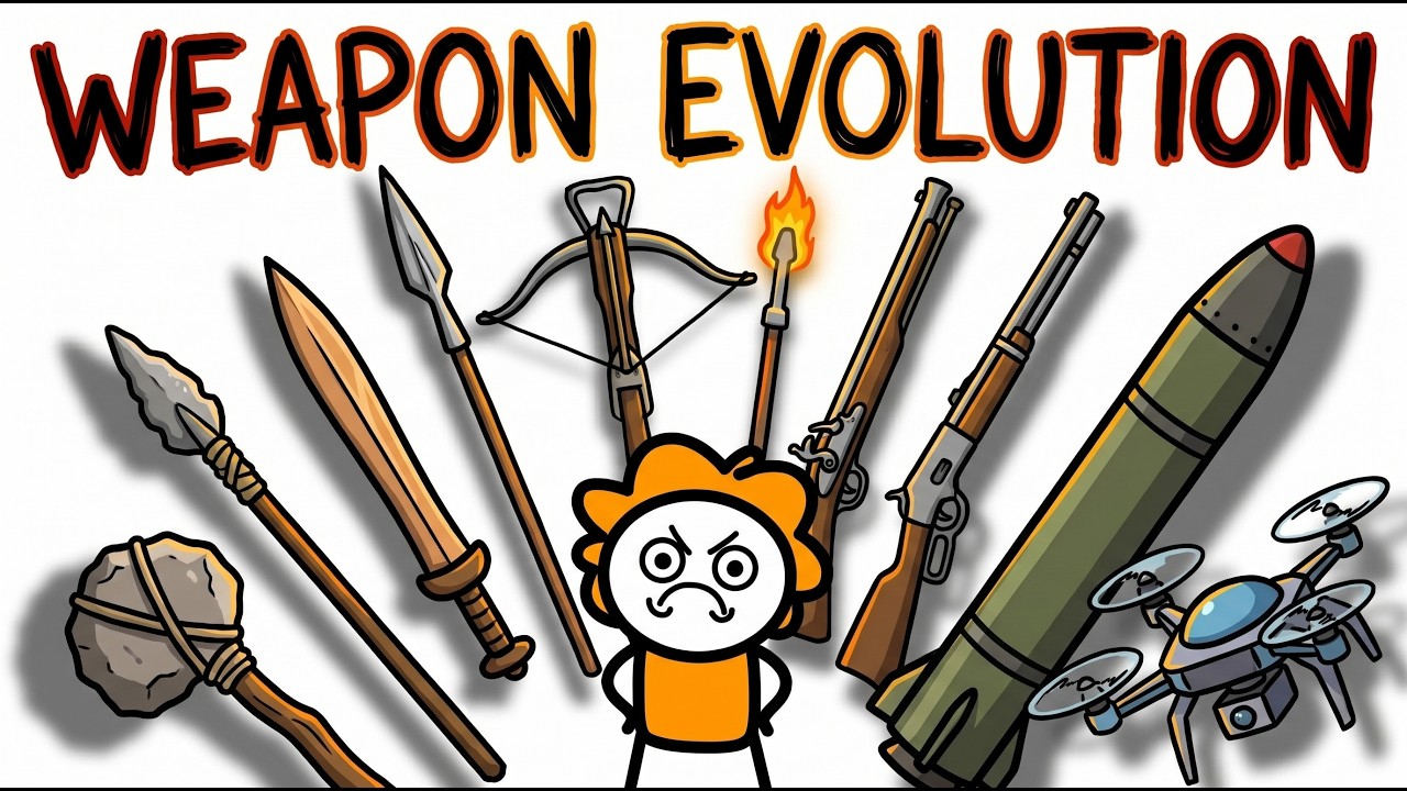 Evolution of Weapons: 3.3 Million Years in 15 Minutes