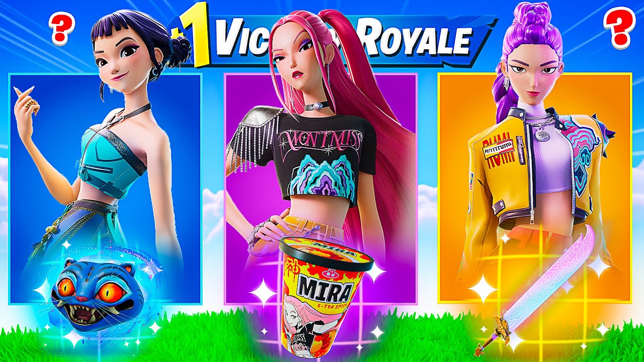 The *RANDOM* KPOP Demon Hunters Challenge in Fortnite!