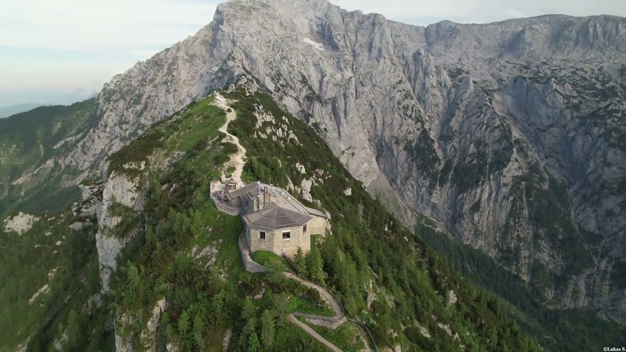 Kehlsteinhaus Rundflug #4k