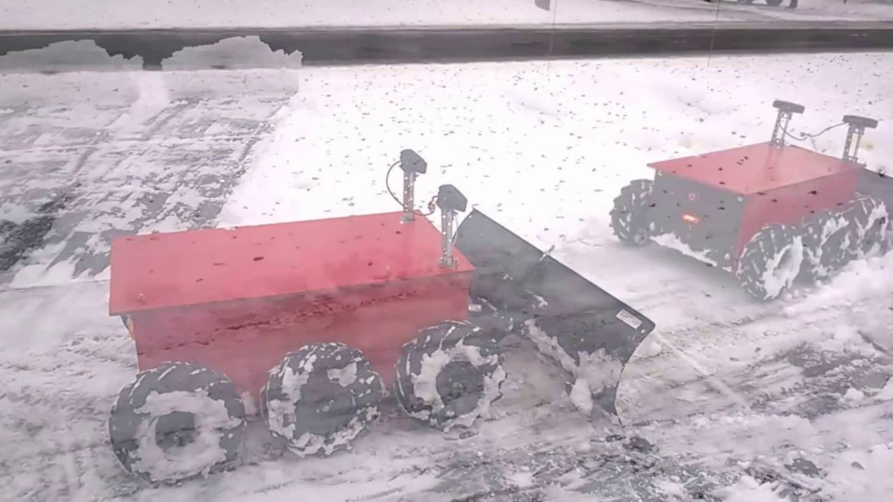 DIY Robot Snow Plow Clean My Drive Way In 5 Minutes