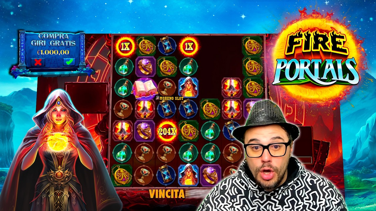 MORENO SLOT ONLINE  - Una partita alla FIRE PORTALS 🔥🎰 con Acquisti BONUS 🤑