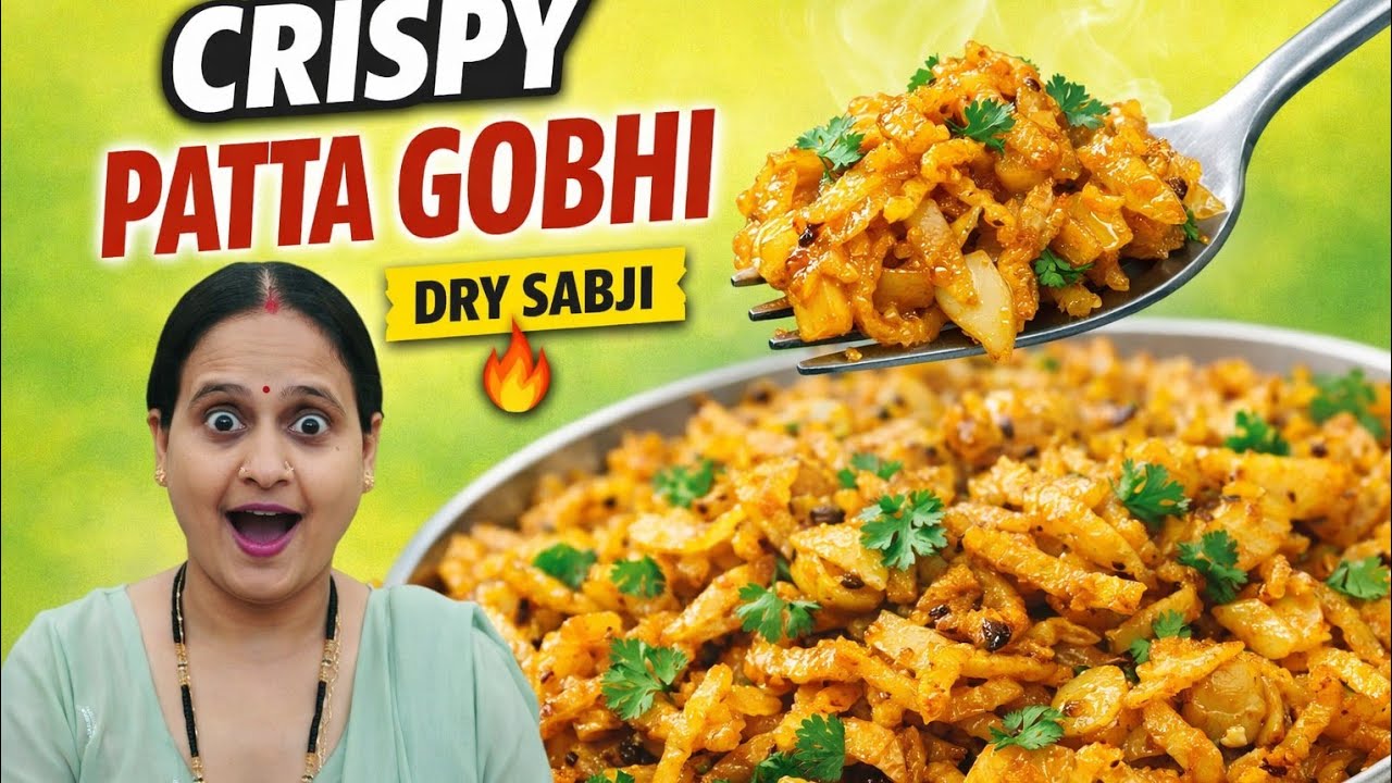 Dry Patta Gobhi Ki Sabji | Crispy & Sukhi | Easy Ghar Ki Recipe