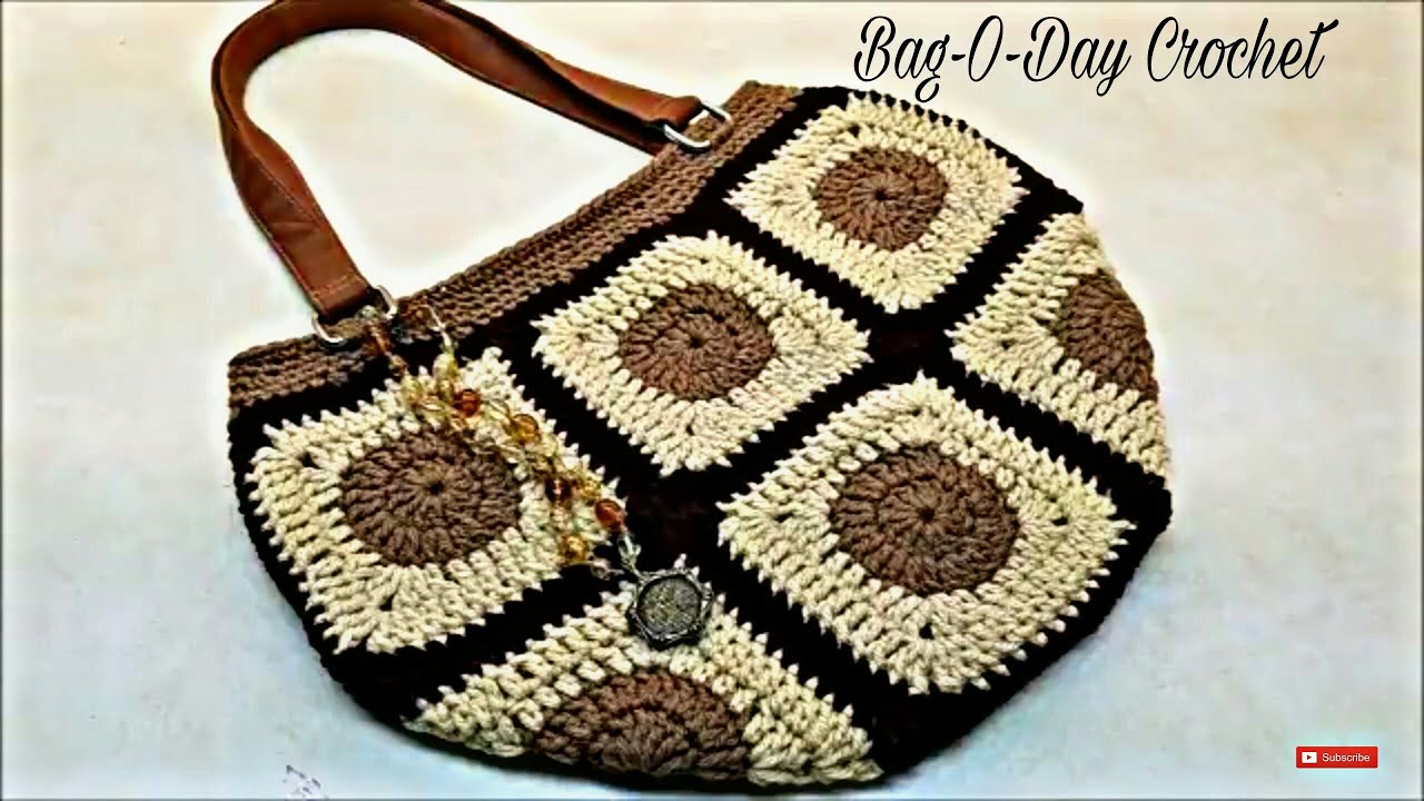 HOW TO #CROCHET A GRANNY SQUARE BAG | THE GRANNY GIRL BAG | BAGODAY CROCHET TUTORIAL #389