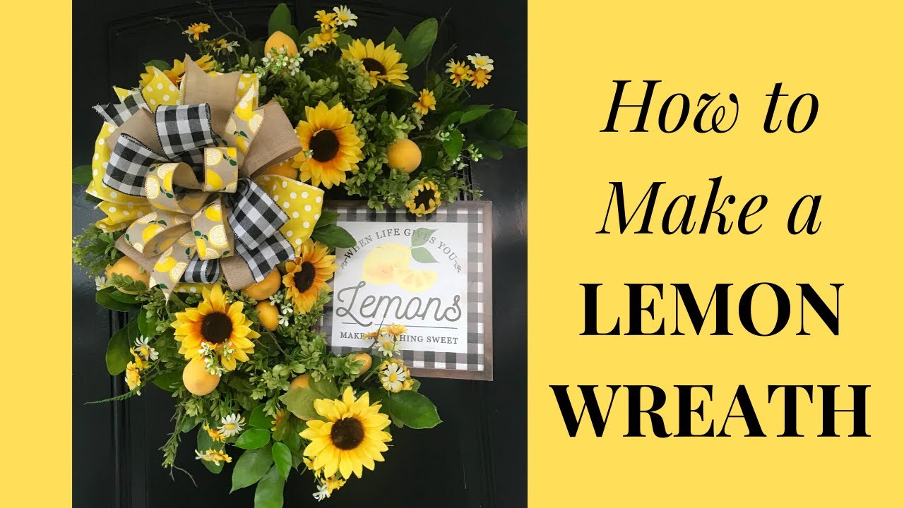 How to Make a Lemon Wreath