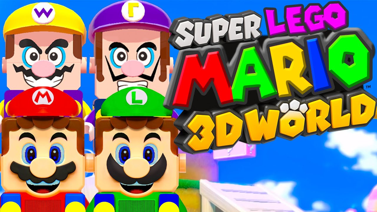 Super LEGO Mario 3D World - Full Game! (4 Player Co-Op)