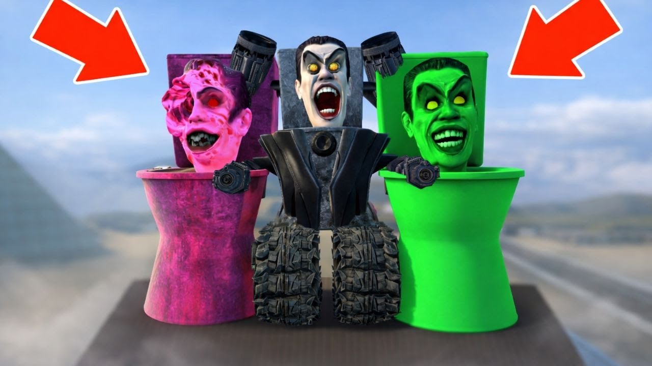 ALL NEW SKIBIDI TOILETS GET KICKED BY SPARTAN INTO A HUGE PIT | GARRY’S MOD