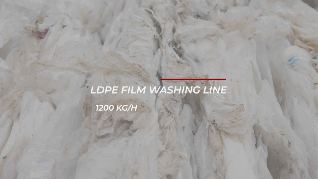 LDPE Film Washing Line – 1200 kg/h Capacity