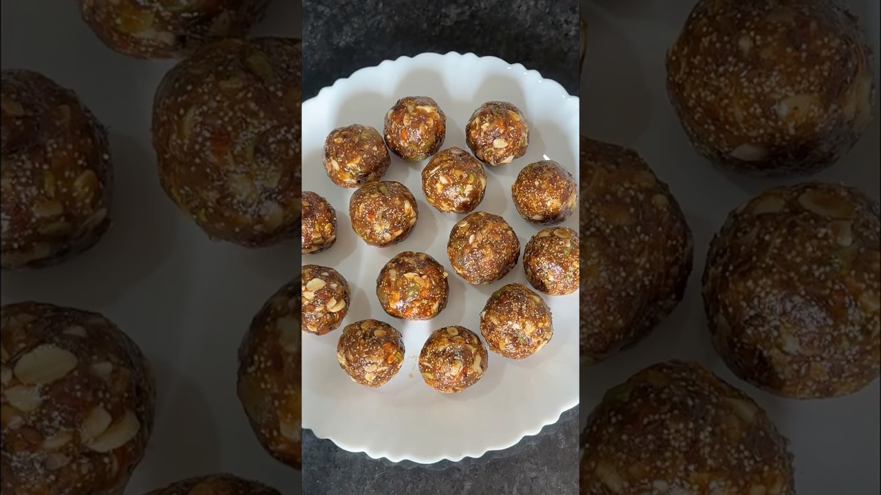 “SUGAR FREE” Dry Fruit Laddu Recipe✨ | Healthy | Sweet | Snacks 