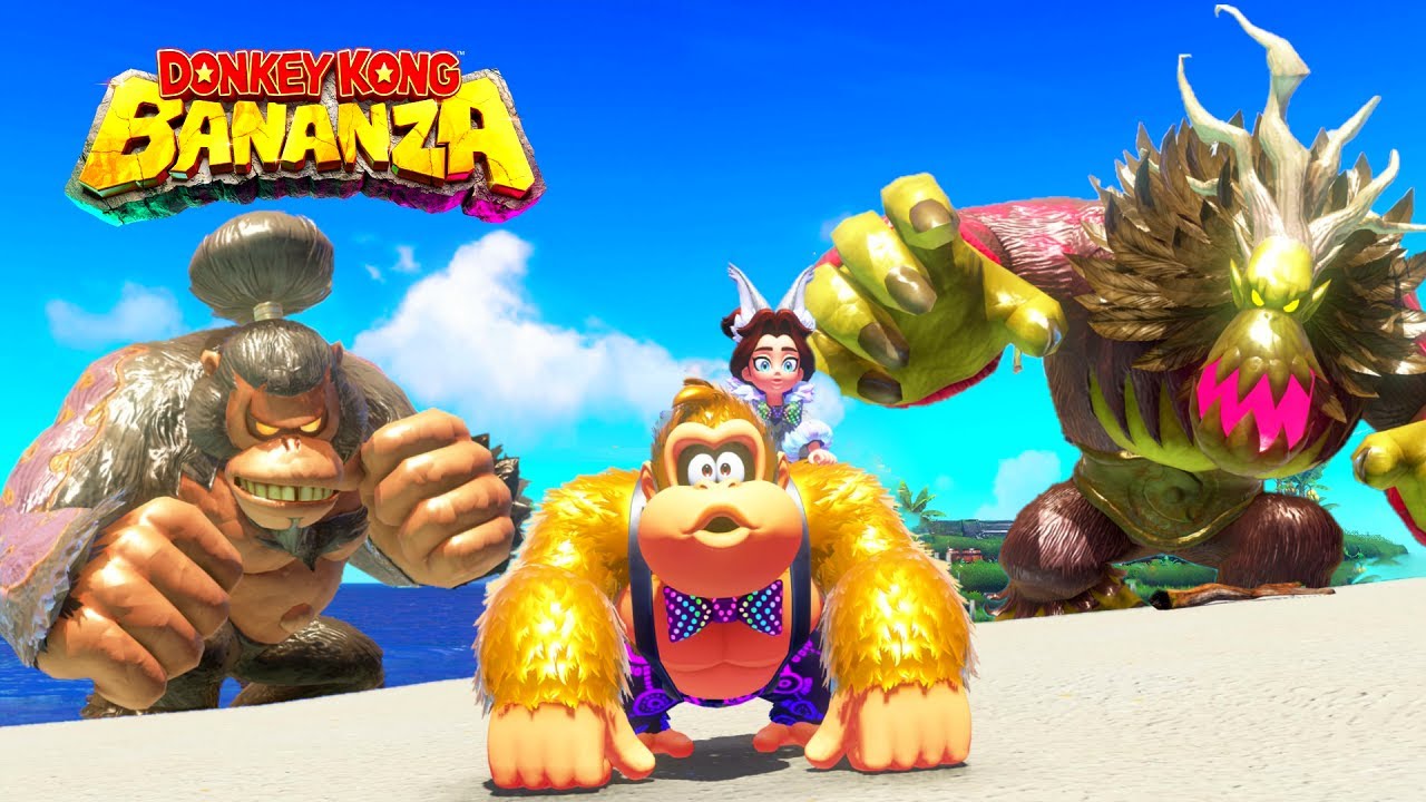 DK Bananza DLC - Ninja Kong & Ghastly King - Max Score 9,999,999 (Jungle Beat Statues)