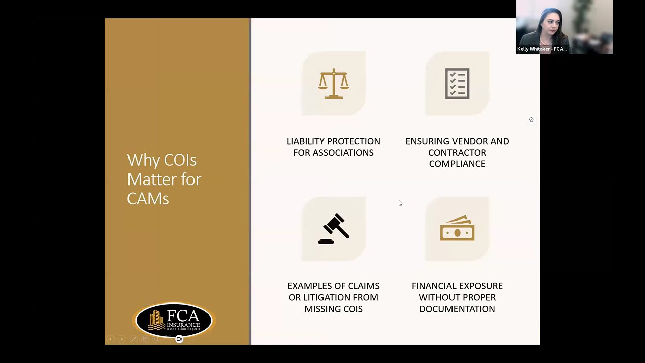When and Why You Need to Get a COI | FCA Insurance | Beyond the Boardroom Webinar Wednesday