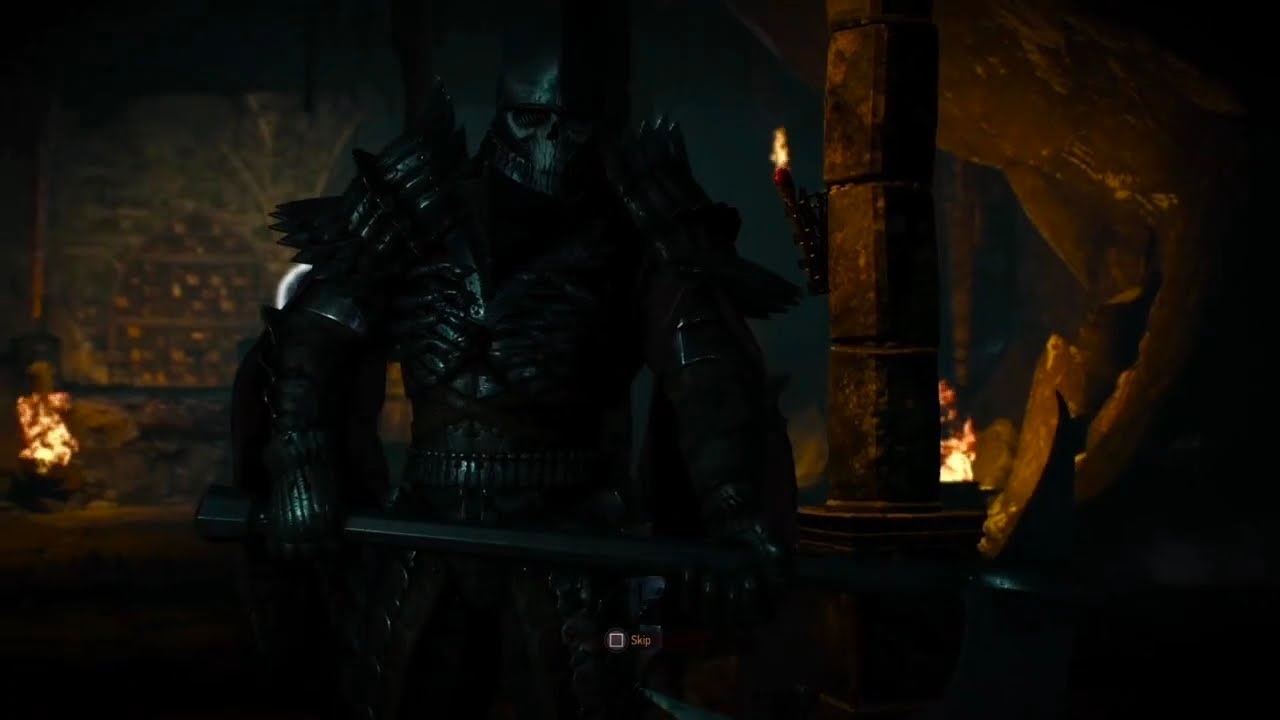 Fighting with a wild hunt warrior. THE WITCHER 3   (PS4) Gameplay