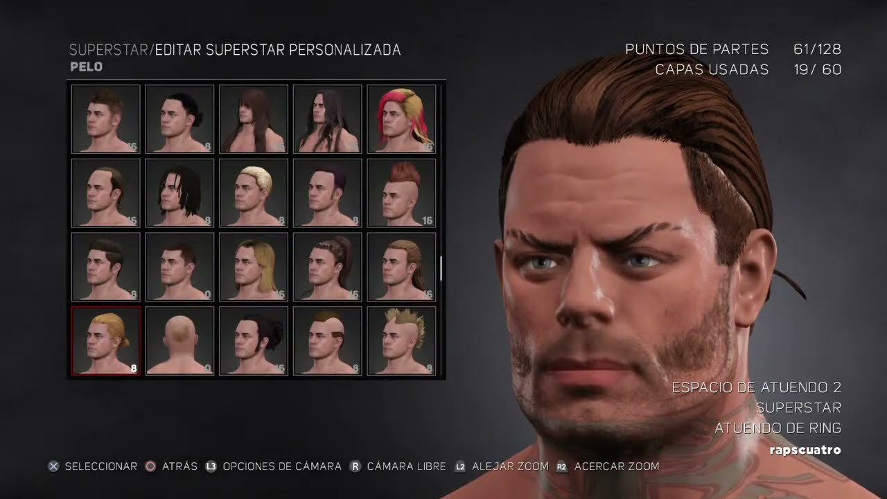 WWE2k17 PS4 caw formula: Jeff Hardy (WWE)