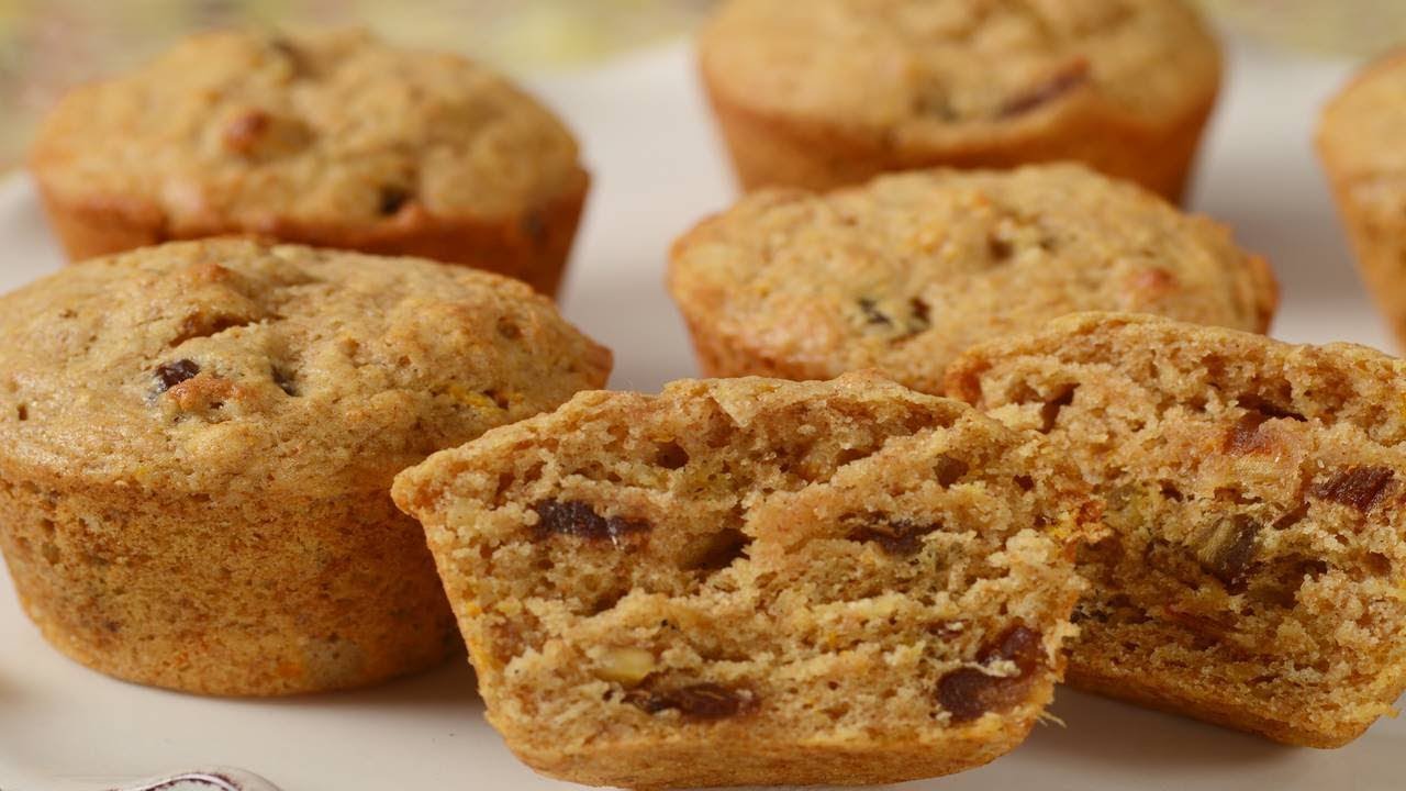 Orange Date Muffins Recipe Demonstration - Joyofbaking.com