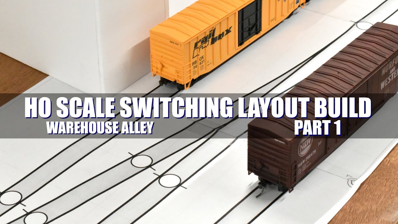 HO Scale Switching Layout Build - Warehouse Alley - Part 1