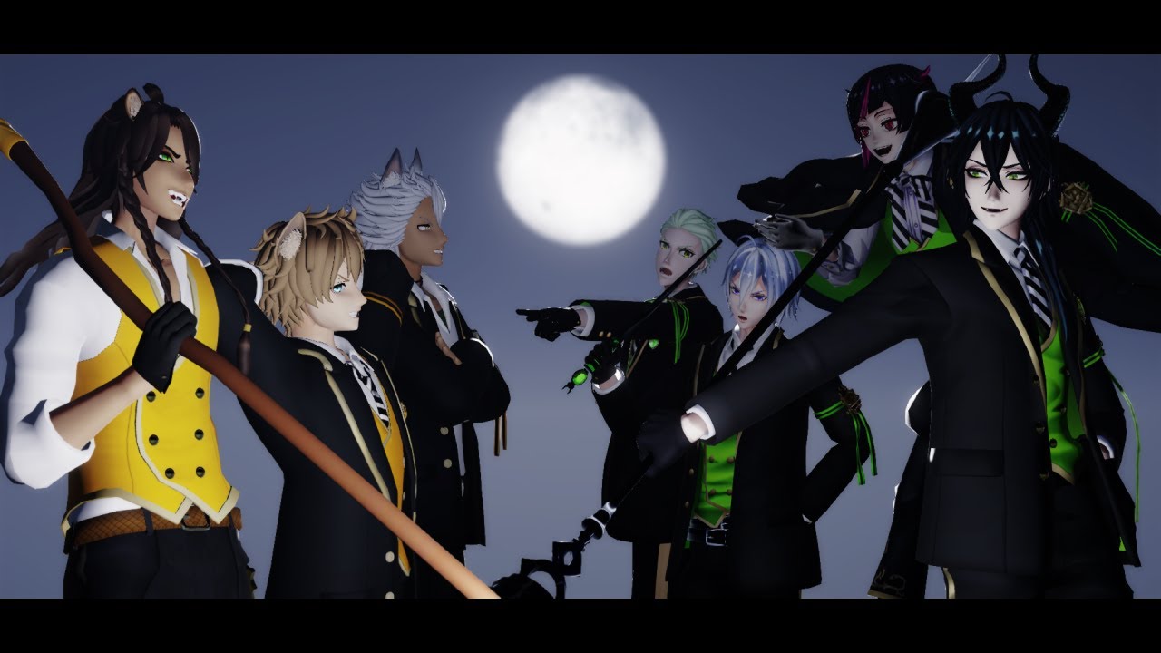 【MMDツイステ】ヒバナ【レオナ・キングスカラー/マレウス・ドラコニア】