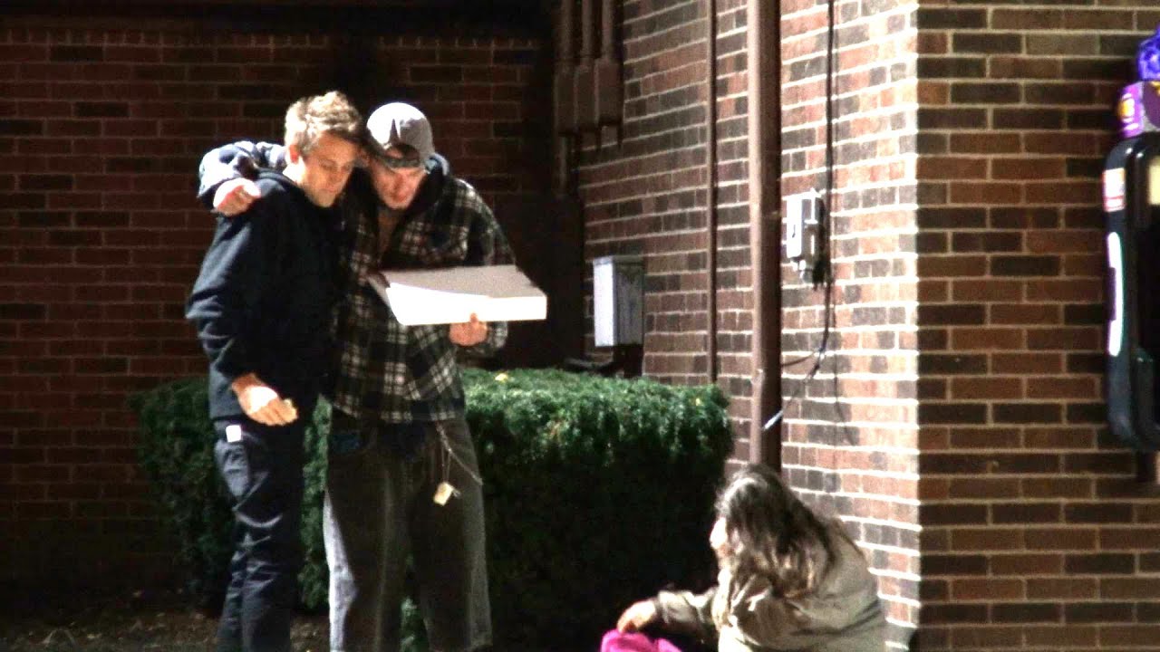 Homeless Pizza Party Prank!!