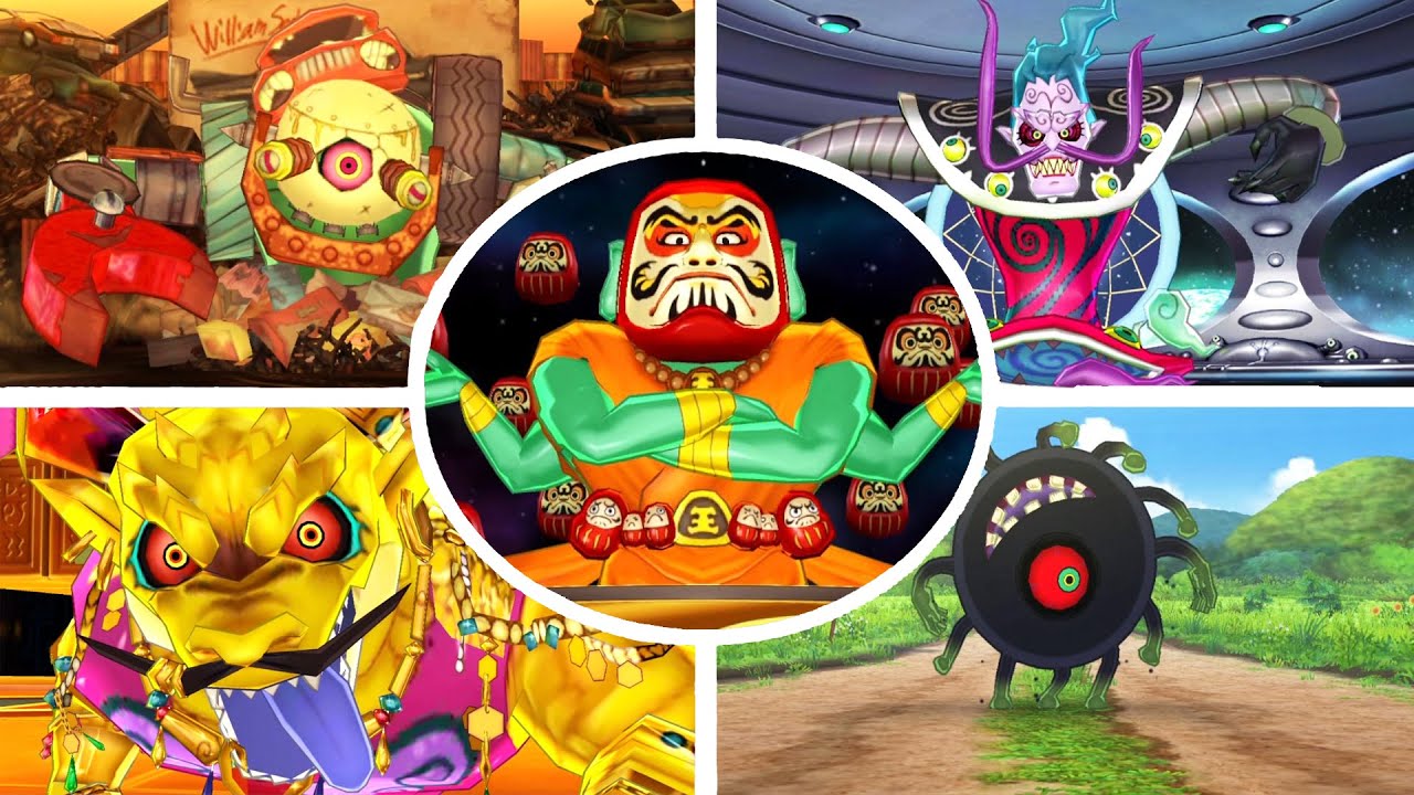 Yo-Kai Watch 3: All Bosses (Full Compilation)