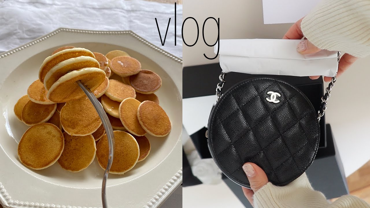 vlog. 소스통으로 만드는 미니팬케이크🥞🥞🥞 iPhone12pro 실버 언박싱. 신나게 쇼핑하울. 우울할땐 민트초코