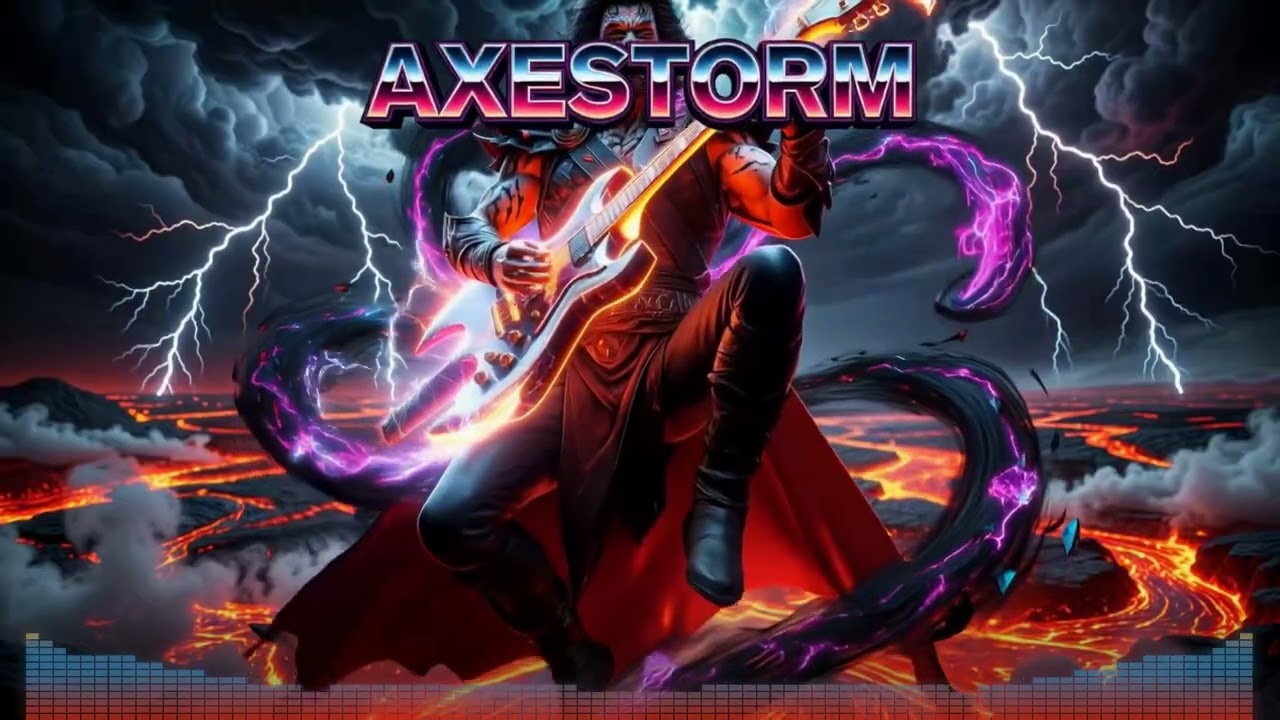 AXESTORM | Synthwave x Heavy Metal Mix | Retro 80s Obsidian Shred