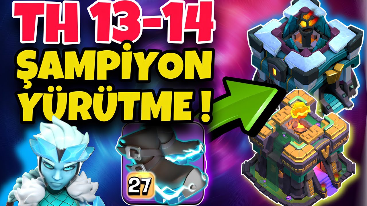 BELEDİYE 13-14 ŞAMPİYON YÜRÜYÜŞÜ NASIL YAPILIR !! - #clashofclans