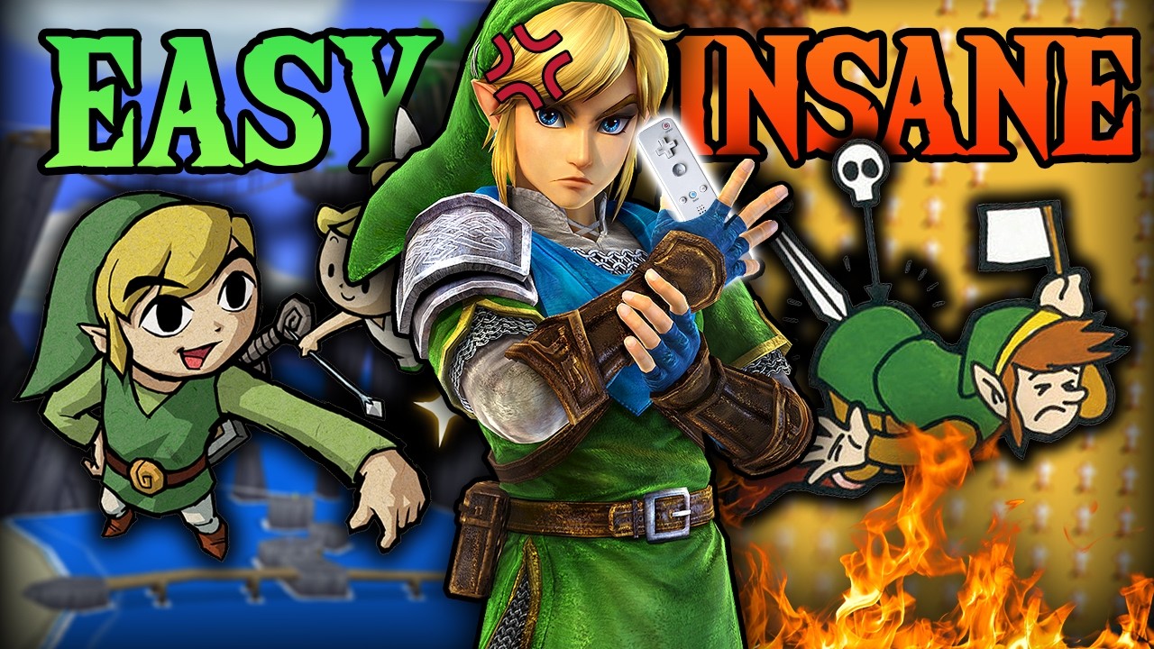 Ranking Every ZELDA Game By Their DIFFICULTY