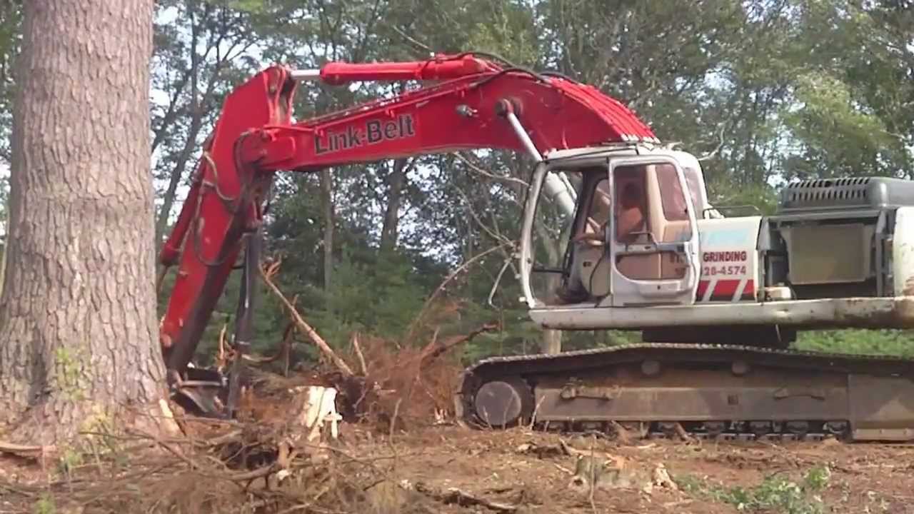 Link-Belt Excavator With Stump Shear
