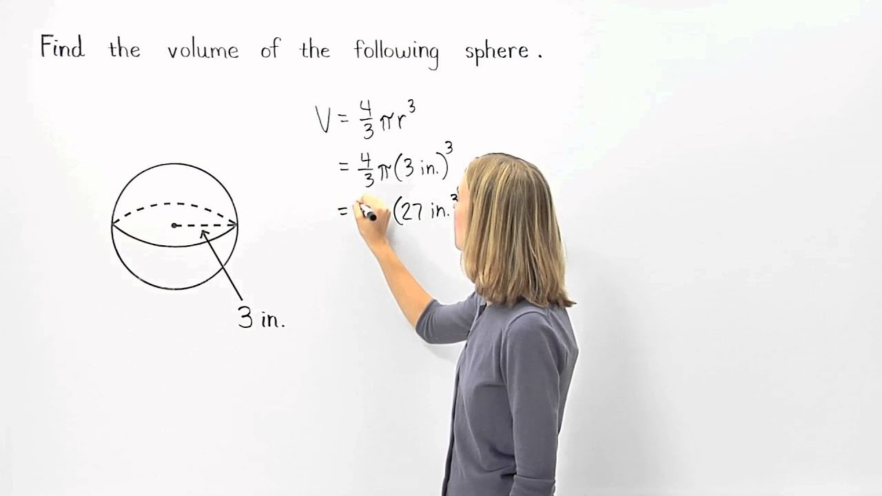 Volume of a Sphere | MathHelp.com
