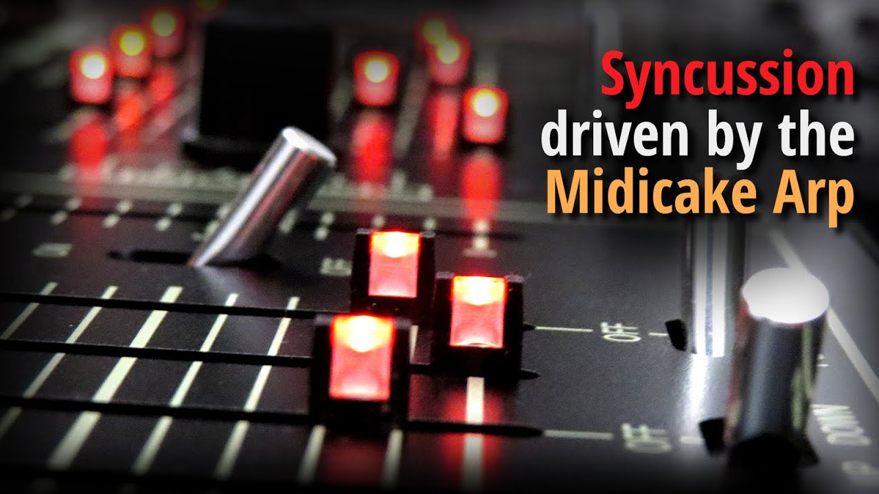 Syncussion SY-1 dark ambient driven by the Midicake Arp (no talk)