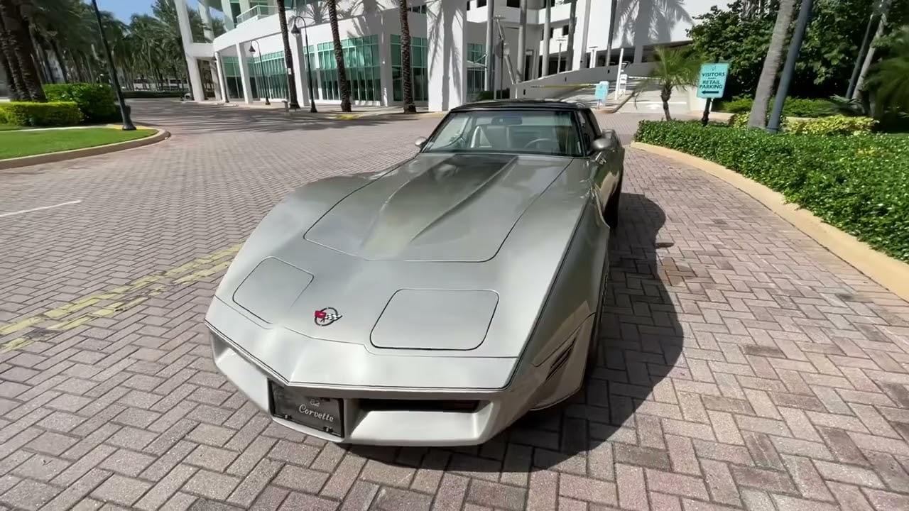 1982  Chevy, Corvette collectors edition for sale,@ firstfloridamotorsport. Walk around.