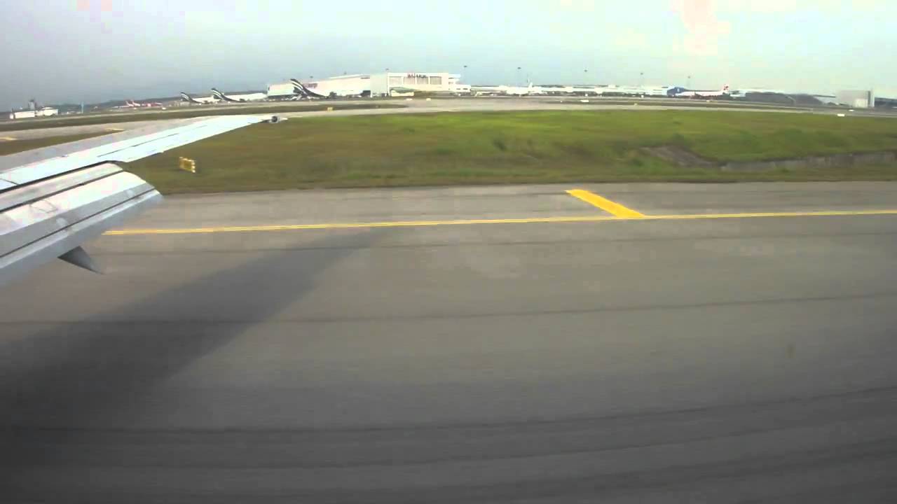 Malaysia Airlines 737 Kuala Lumpur Landing (with Announcement)