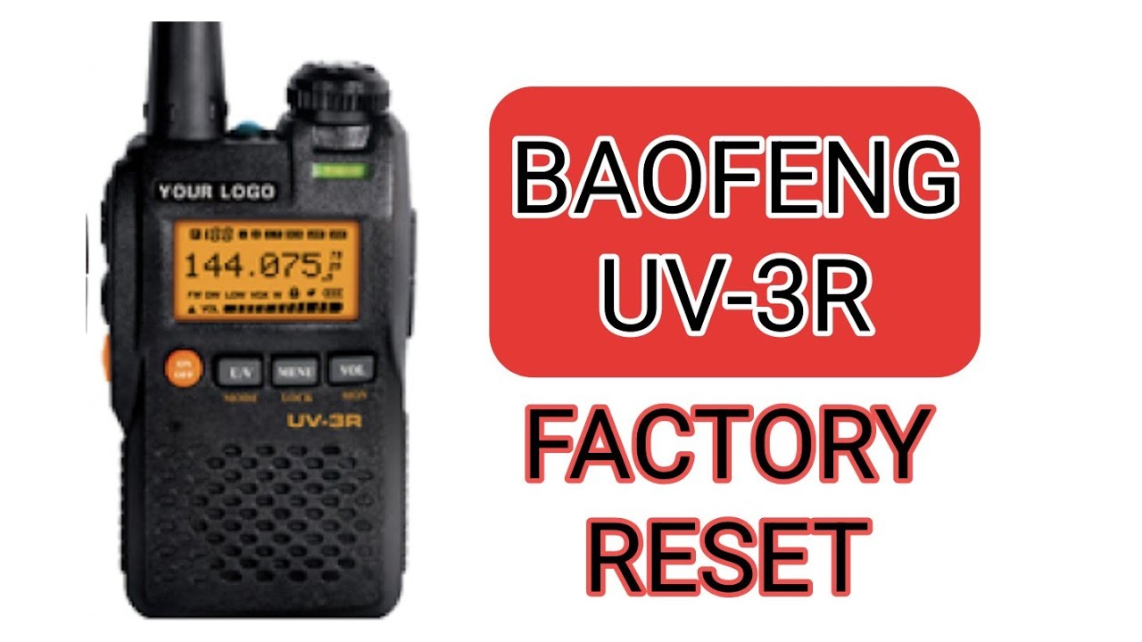 Сброс BAOFENG UV-3R к заводским настройкам