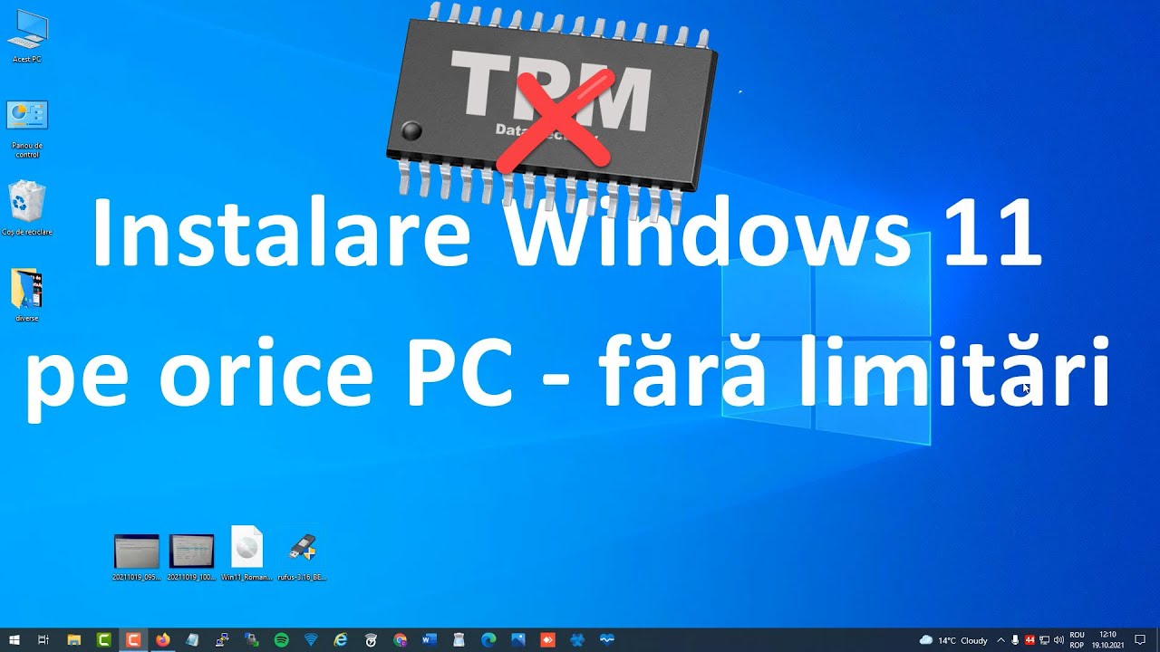Instalare Windows 11 PE ORICE COMPUTER