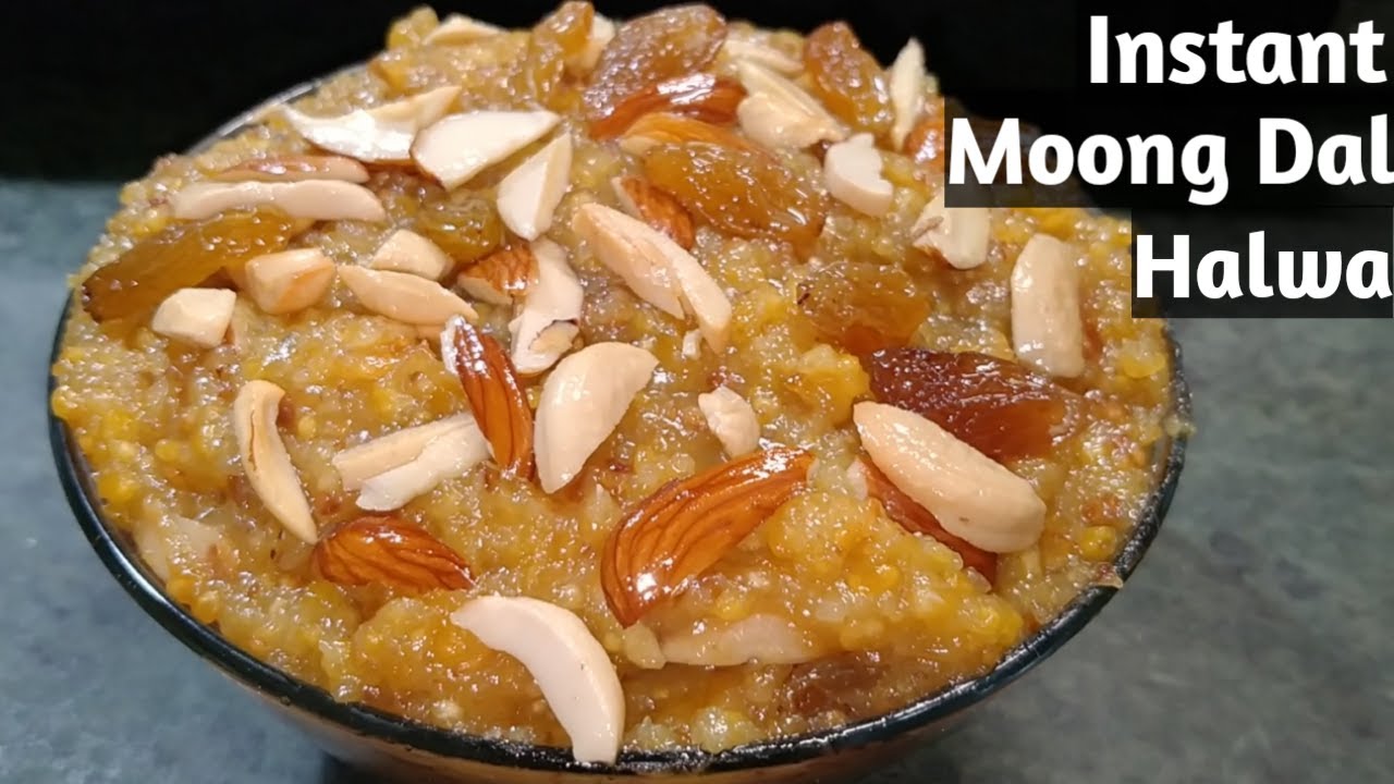 Instant Moong Dal Badam Halwa | बिना भिगोये  मूंग दाल हलवा झट पट बनाये | Cook With Meeta