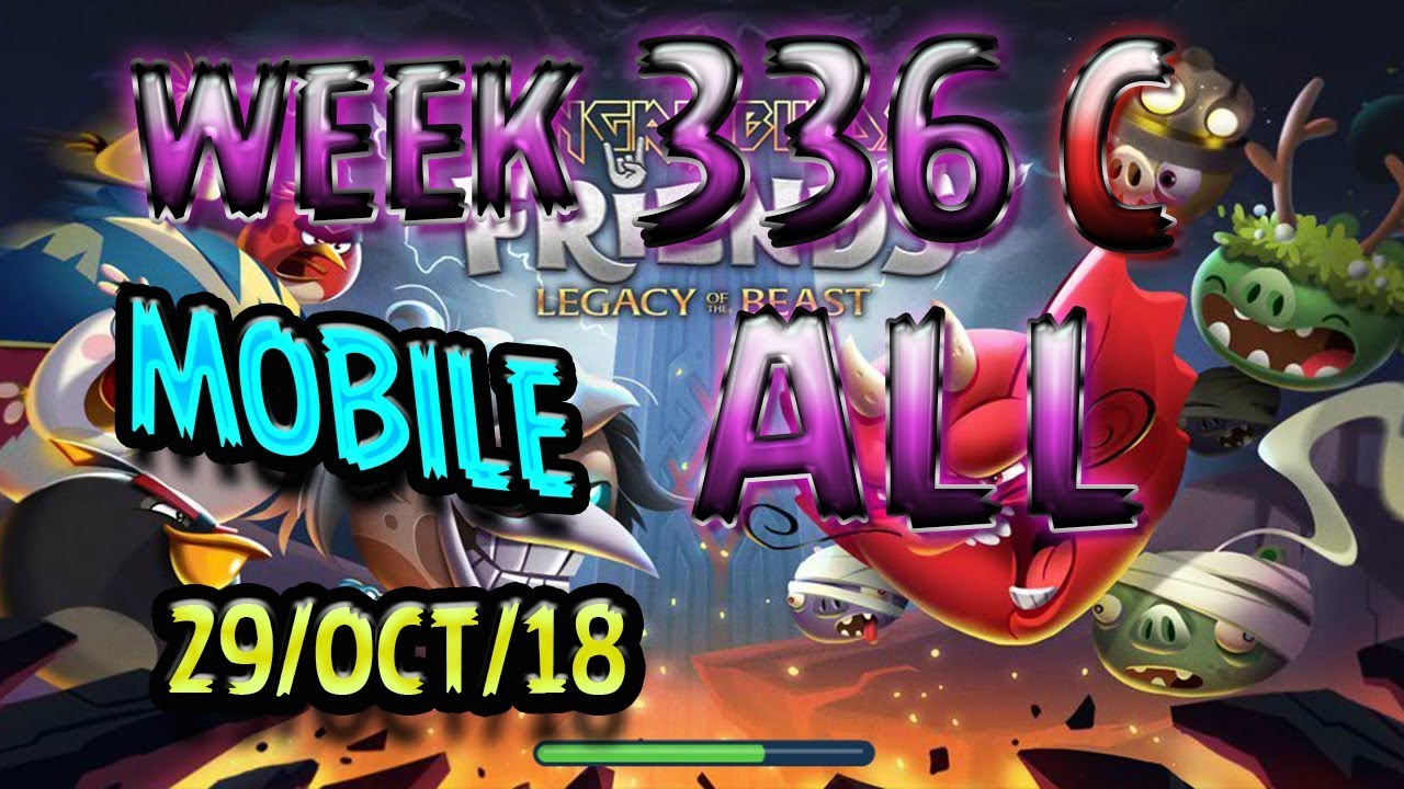 Angry Birds Friends Tournament All Levels Week 336-C MOBILE Highscore POWER-UP walkthrough