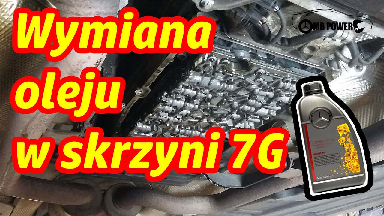 MERCEDES Wymiana oleju i filtra w Automatycznej Skrzyni Biegów 7G Tronic - Gearbox oil change