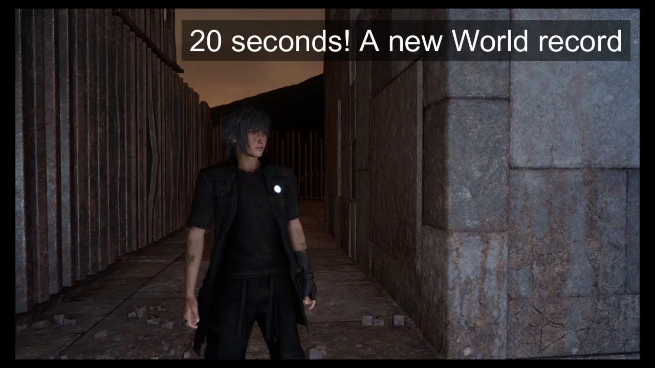 Final Fantasy XV 1.30 Pitioss Speedrun 20 seconds, Underworld Glitch, Iris