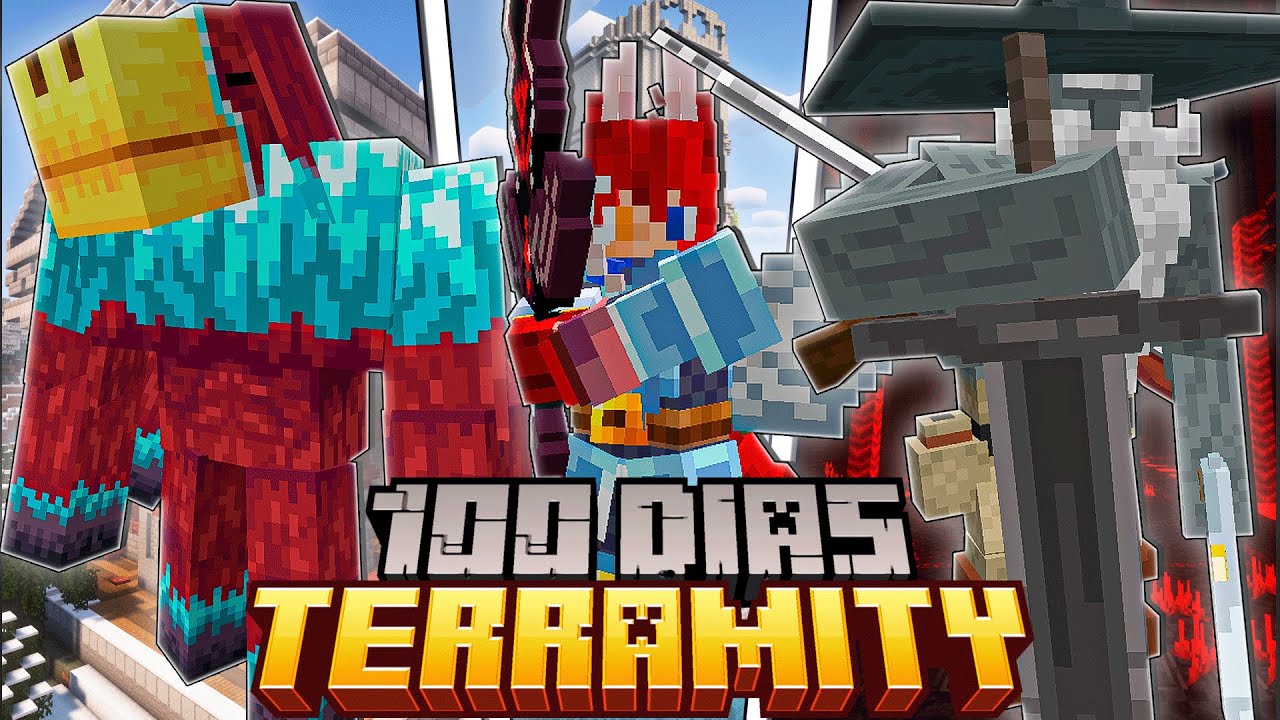 SOBREVIVI 100 DIAS NO TERRAMITY NO MINECRAFT - O FILME