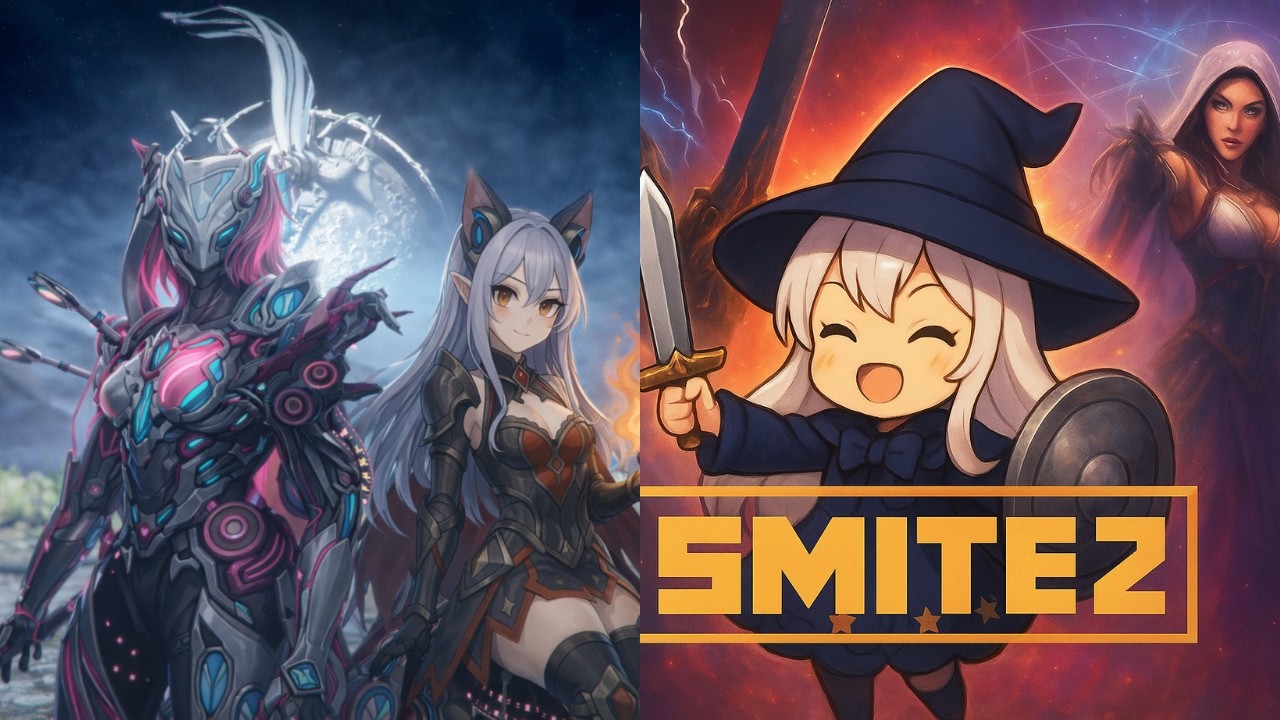 Vertical | Warframe x SMITE 2 | Space Ninjas & Gods Collide #short  #vtuber