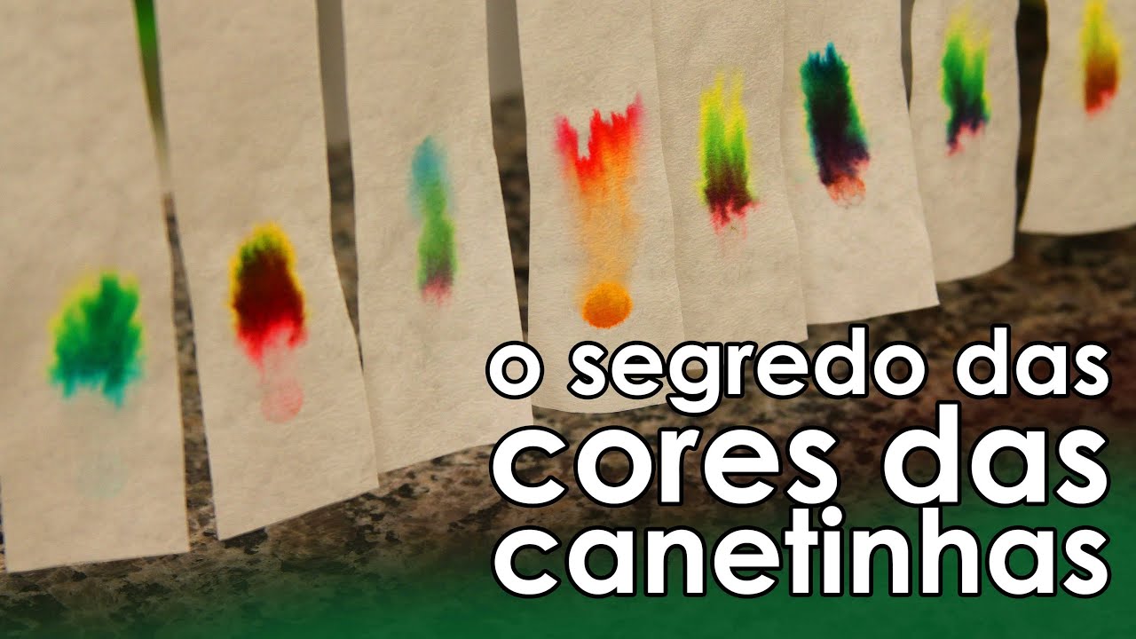 O segredo das cores das canetinhas (CROMATOGRAFIA)