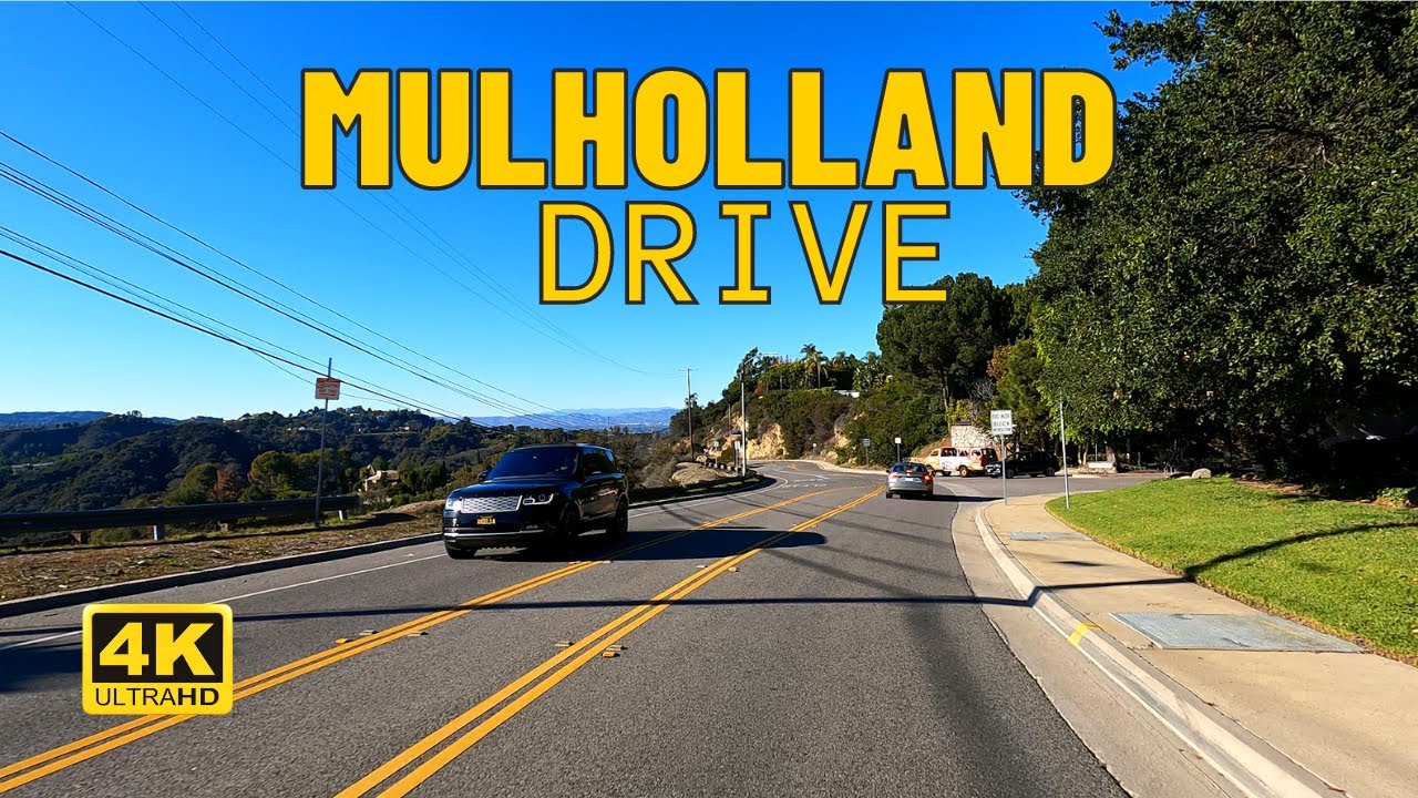 Driving entire Mulholland Drive - East to West | Los Angeles, California USA [4K UHD 60fps]