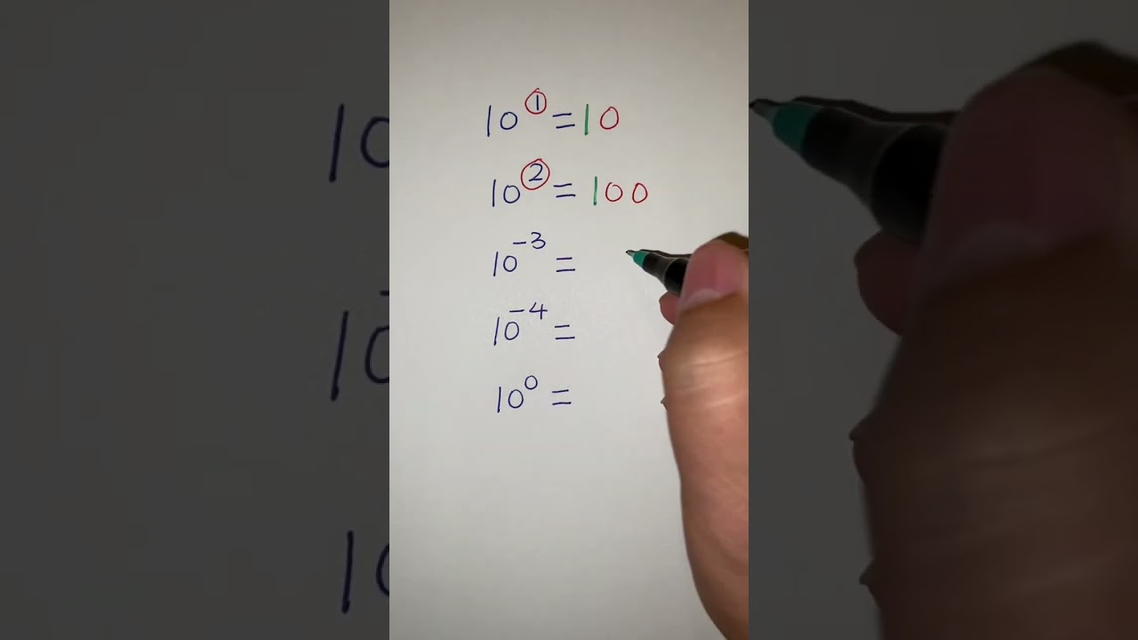 Exponent: power of 10 #exponents #powerof10 #power #algebra #mathtricks #mathstricks #shorts
