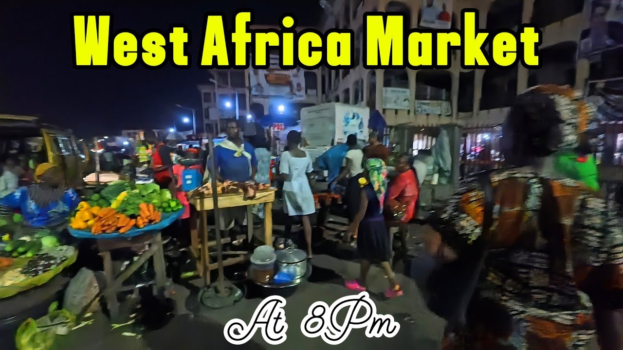 Lagos Oyingbo Market After Dark - West Africa Market Tour During Night