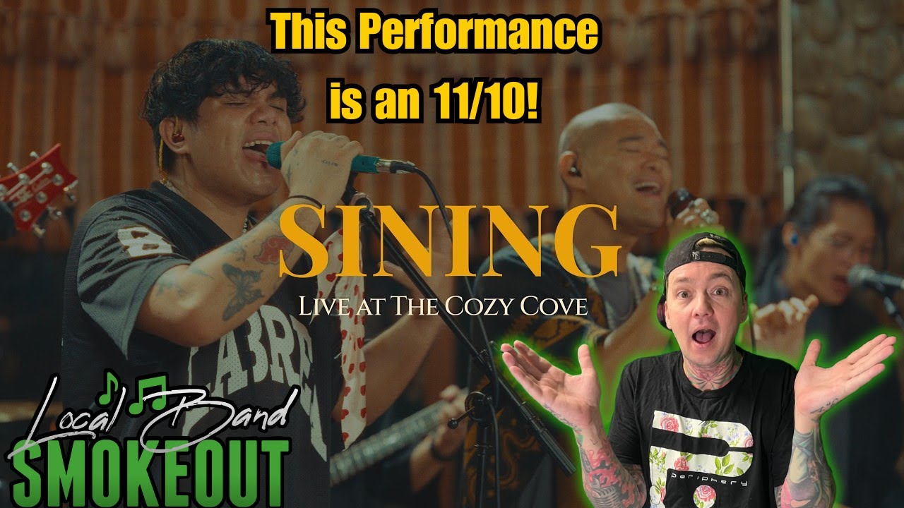Dionela - Sining ft Jay R ( Reaction ) LIVE AT THE COZY COVE