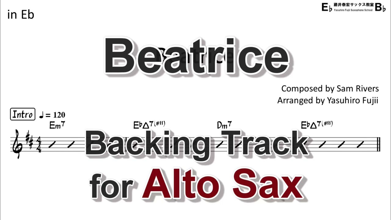 Beatrice - Backing Track with Sheet Music for Alto Sax