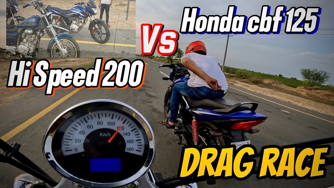 Hi speed freedom 200 vs honda cbf 125 race