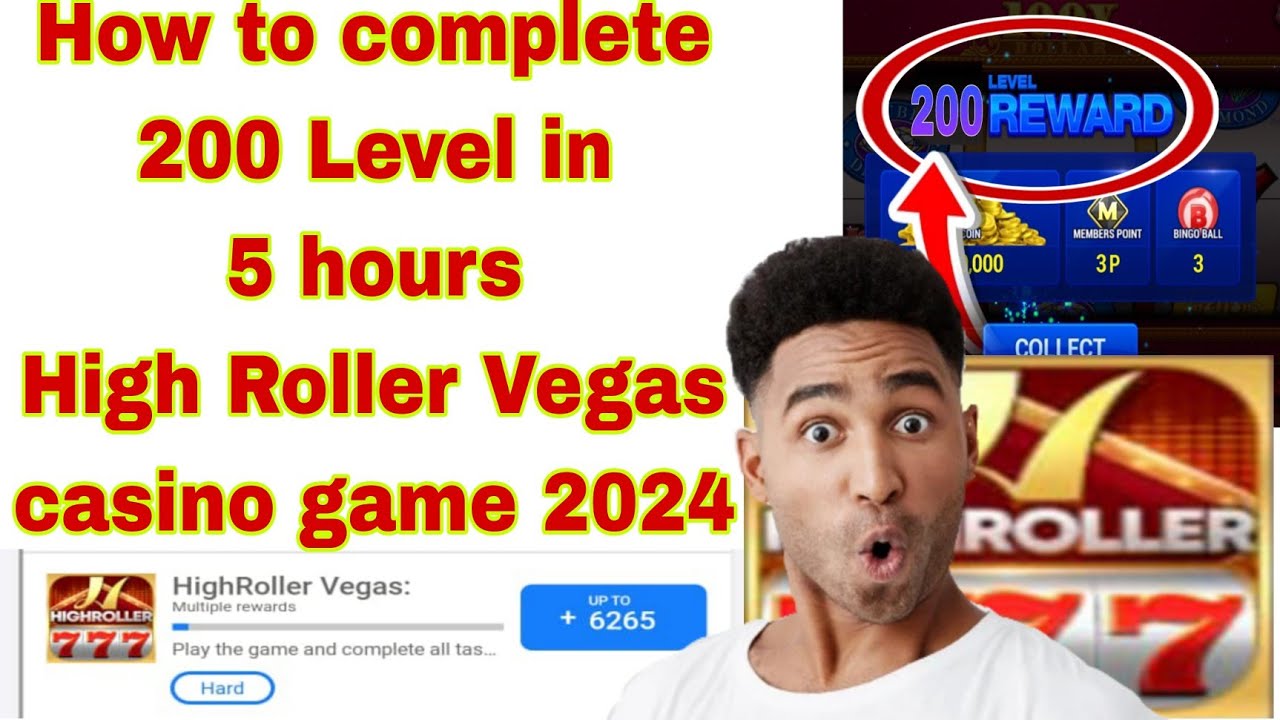 How to complete Fast 200 Level HighRoller Vegas casino slots game 2024