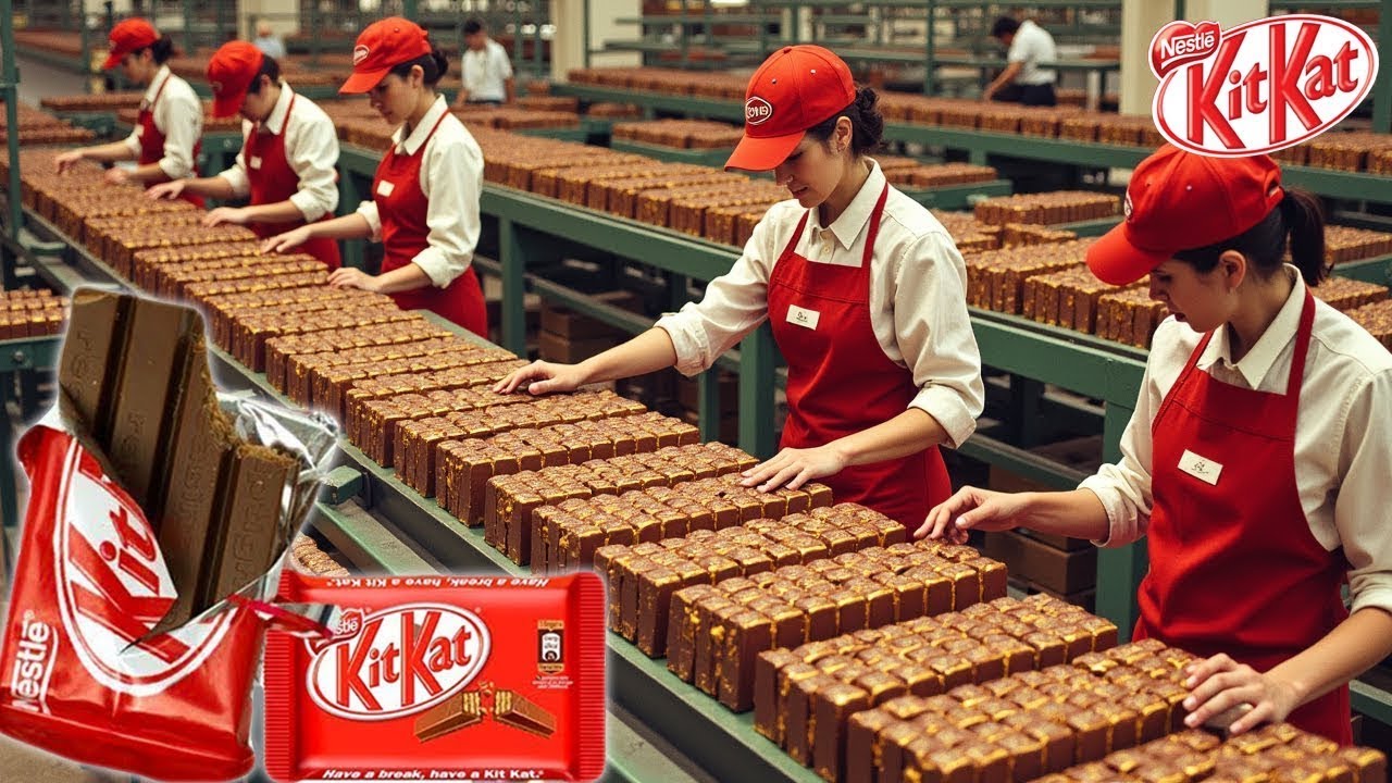 COME si fa KitKat 🍫 | PRODUZIONE INDUSTRIALE di 8 MILIONI di KitKat al giorno