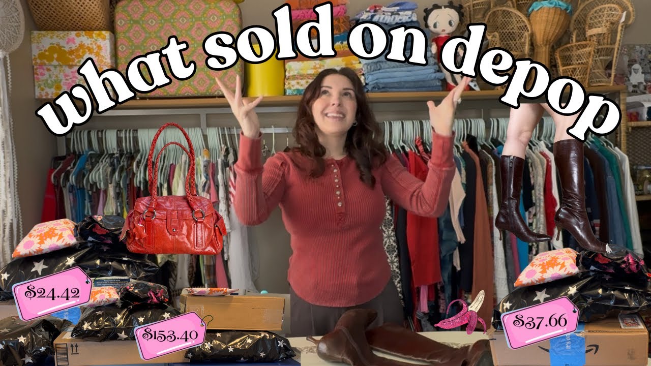 What’s Selling On Depop • 8 weekend sales • Tips & Tricks for Depop shipping #depopseller #depop