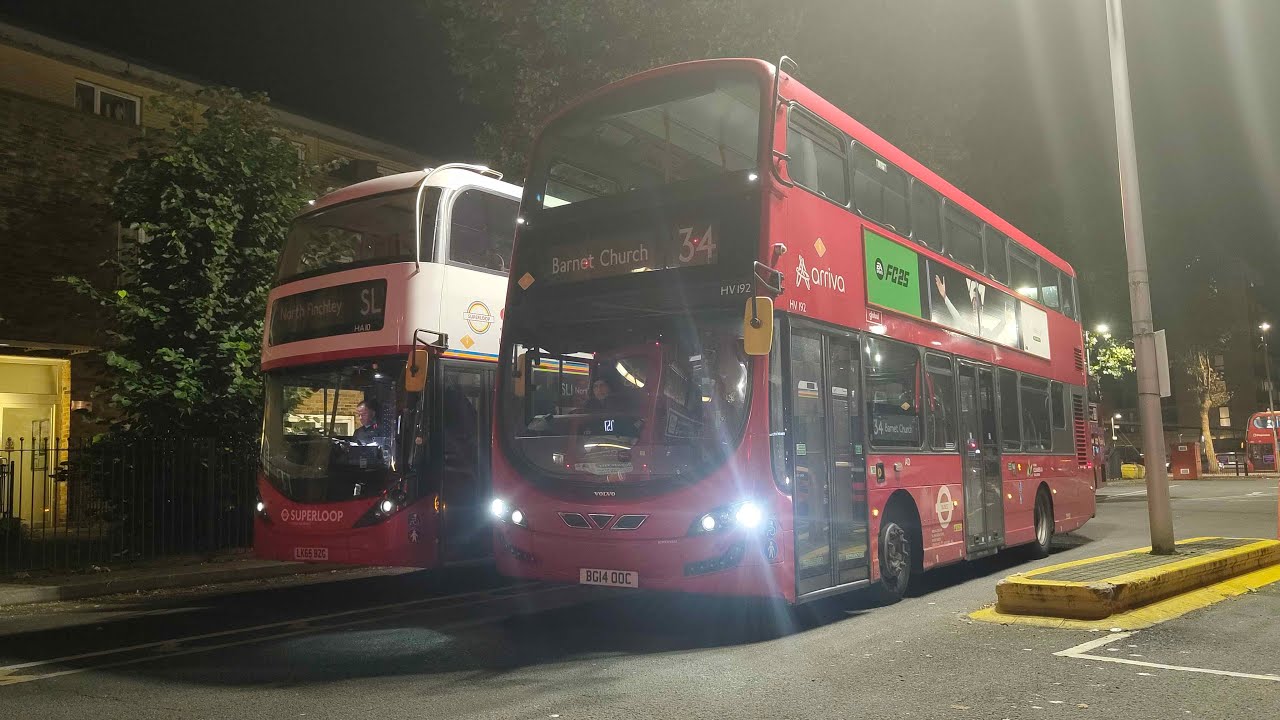 FRV: Arriva London Bus Route 34 | Barnet Church - Walthamstow Central | HV192 (BG14 OOC)