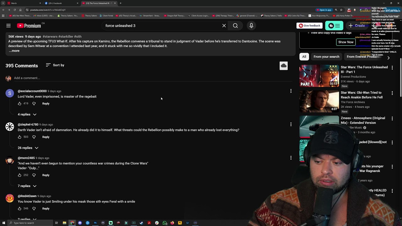 Reacting to Star Wars stuff